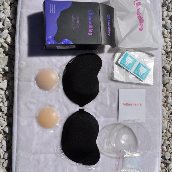 Adhesive Bra Sticky Strapless Fabric Bra Invisible Apply to Women Daily LalaWing - Picture 3 of 6